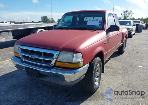 2000 Ford Ranger Super Cab из США, поврежденный, VIN 1FTYR14VXYPB90509